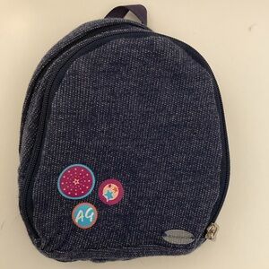 American Girl Doll Dark Blue Denim Sling Backpack
